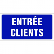 Panneau Entrée Clients – Signalétique d’Accueil – Durable & Visible