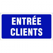 Panneau Entrée Clients – Signalétique d’Accueil – Durable & Visible