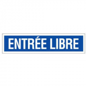 Panneau Entrée – Signalisation d’Accès Durable – Plastique Rigide Anti-UV