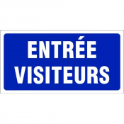 Panneau Entrée Visiteurs – Signalétique d’Accueil – Durable & Visible