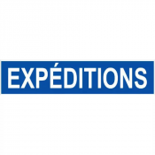 Panneau Expéditions – Signalisation Logistique Durable – Plastique Rigide Anti-UV