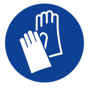 Panneau Gants de Protection Obligatoires – Signal EPI Sécurité – Conforme ISO 7010