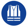 Panneau Gilet De Sécurité Haute Visibilité Obligatoire – Signalétique Sécurité – Conforme ISO 7010