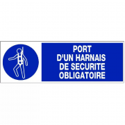 Panneau Harnais de Sécurité Obligatoire – Travail en Hauteur – PS Durable
