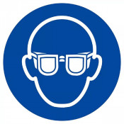 Panneau Lunettes de Protection Obligatoires – Sécurité EPI – Haute Visibilité