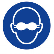Panneau Lunettes De Protection Opaques Obligatoires – Signalétique Sécurité – Conforme ISO 7010