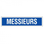 Panneau Messieurs – Signalisation Sanitaire Durable – Plastique Rigide Anti-UV