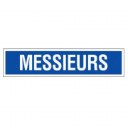Panneau Messieurs – Signalisation Sanitaire Durable – Plastique Rigide Anti-UV