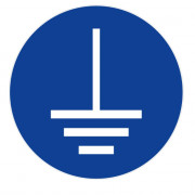 Panneau Mise À La Terre Obligatoire – Signalétique Sécurité Électrique – Résistant et Conforme ISO 7