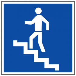 Panneau montée d'escalier