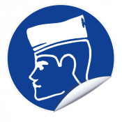 Panneau Obligation de Porter un Béret – Signal d’Obligation Sécurité – Conforme ISO 7010