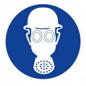 Panneau Obligation de Porter un Casque et un Masque de Protection Respiratoire – Signal Sécurité Con