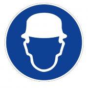 Panneau Obligation de Porter un Casque – Signal d’Obligation Sécurité – Conforme ISO 7010