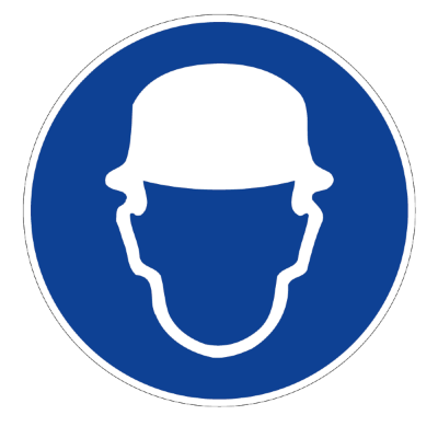 Panneau Obligation de Porter un Casque – Signal d’Obligation Sécurité – Conforme ISO 7010