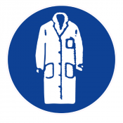 Panneau Obligation de Porter une Blouse – Signal d’Hygiène et Sécurité – Conforme ISO 7010
