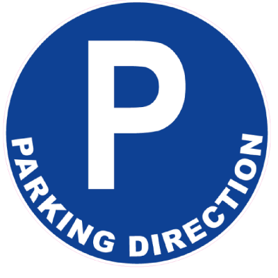 Panneau Parking Direction – Signalétique Orientation – Résistant et Conforme Normes ISO 7010