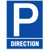 Panneau Parking Direction – Signalétique Visible – Pose Durable et Rapide
