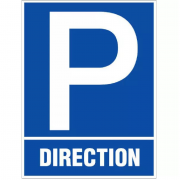 Panneau Parking Direction – Signalétique Visible – Pose Durable et Rapide