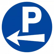 Panneau Parking Flèche à Gauche – Orientation Voitures – Haute Visibilité