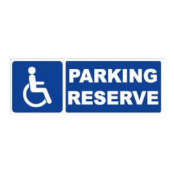 Panneau parking réservé handicapés