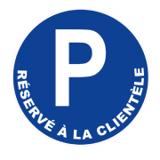Panneau Parking Réservé À La Clientèle – Signalétique Stationnement – Résistant et Conforme Normes I
