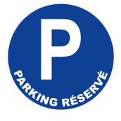 Panneau Parking Réservé – Signalétique Stationnement – Résistant et Conforme Normes ISO 7010