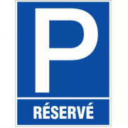 Panneau Parking Réservé – Signalétique Visible – Pose Rapide et Durable