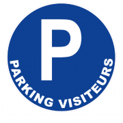 Panneau Parking Visiteurs – Signalétique Stationnement – Résistant et Conforme Normes ISO 7010