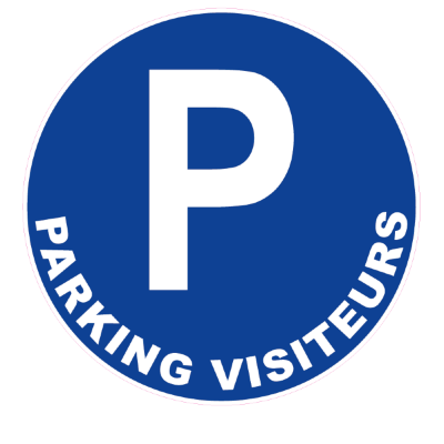 Panneau Parking Visiteurs – Signalétique Stationnement – Résistant et Conforme Normes ISO 7010
