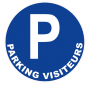 Panneau Parking Visiteurs – Signalétique Stationnement – Résistant et Conforme Normes ISO 7010