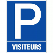 Panneau Parking Visiteurs – Signalétique Visible – Pose Rapide et Durable