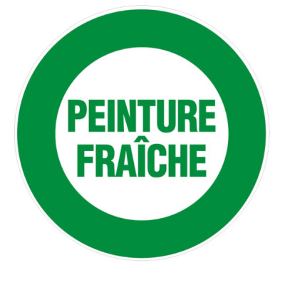 Panneau Peinture Fraîche – Signalisation Claire – Durable Intérieur/Extérieur