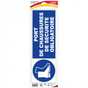 Panneau Port Chaussures de Sécurité Obligatoire – Protection Pieds – PS ou Vinyle