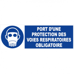Panneau port d'une protection des voies respiratoires obligatoire