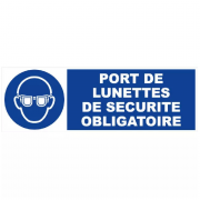 Panneau Port de Lunettes Obligatoire – Sécurité Renforcée – Plastique Durable