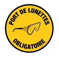 Panneau Port de Lunettes Obligatoire – Sécurité Travail – Résistant & Normé Panneau Port de Lunettes Obligatoire – Sécurité Travail – Résistant & Normé