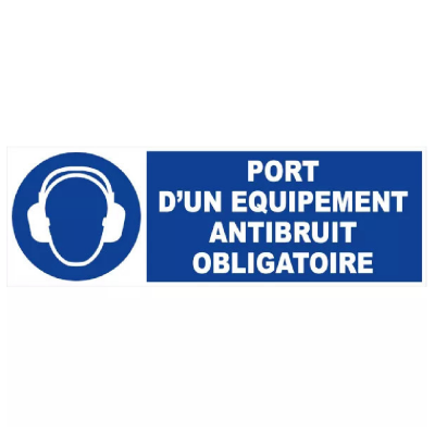 Panneau Port Équipement Antibruit Obligatoire – Sécurité Auditive – PS Durable