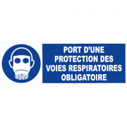 Panneau Protection Respiratoire Obligatoire – Sécurité Renforcée – PS Durable