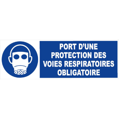 Panneau Protection Respiratoire Obligatoire – Sécurité Renforcée – PS Durable
