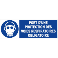 Panneau Protection Respiratoire Obligatoire – Sécurité Renforcée – PS Durable Panneau Protection Respiratoire Obligatoire – Sécurité Renforcée – PS Durable