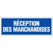 Panneau Réception des Marchandises – Signalisation Logistique Durable – Plastique Rigide Anti-UV