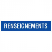Panneau Renseignements – Signalisation d’Information Durable – Plastique Rigide Anti-UV