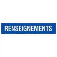 Panneau Renseignements – Signalisation d’Information Durable – Plastique Rigide Anti-UV
