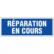 Panneau Réparation en Cours – Signalisation de Sécurité Durable – Plastique Rigide Anti-UV