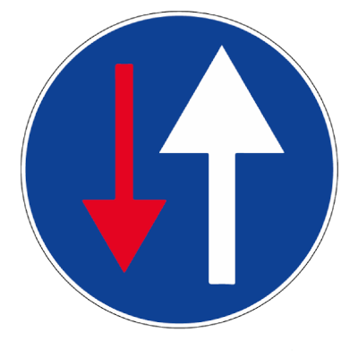 Panneau Sens Prioritaire – Signalisation Routière – Haute Durabilité