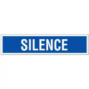 Panneau Silence – Signalisation de Discrétion Durable – Plastique Rigide Anti-UV