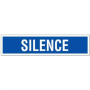 Panneau Silence – Signalisation de Discrétion Durable – Plastique Rigide Anti-UV