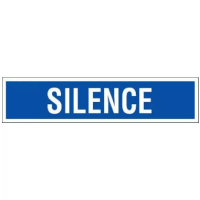 Panneau Silence – Signalisation de Discrétion Durable – Plastique Rigide Anti-UV Panneau Silence – Signalisation de Discrétion Durable – Plastique Rigide Anti-UV