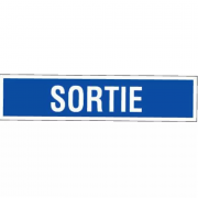 Panneau Sortie – Signalisation d’Évacuation Durable – Plastique Rigide Anti-UV