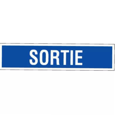 Panneau Sortie – Signalisation d’Évacuation Durable – Plastique Rigide Anti-UV